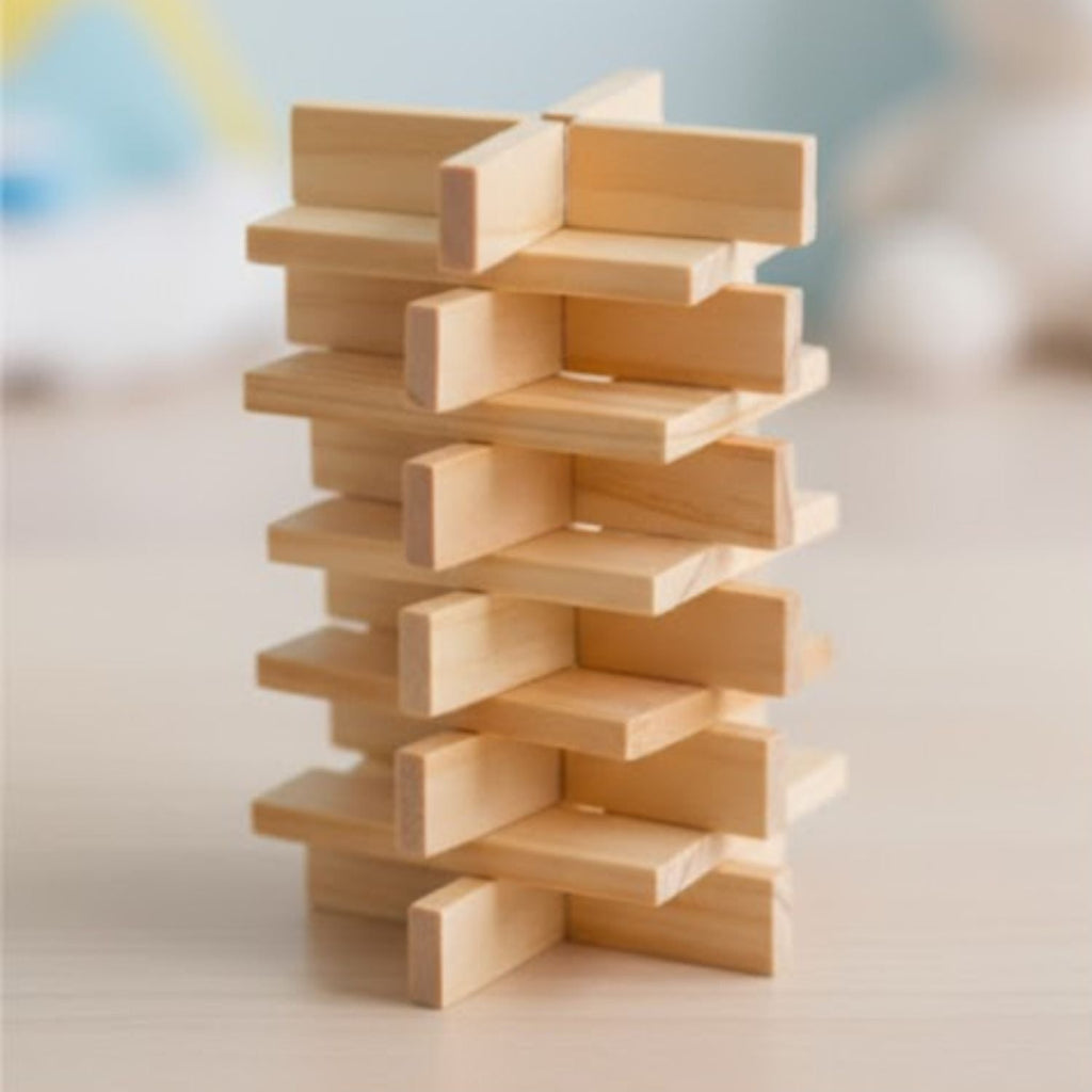 Jeux en Bois de Construction – 100 Copeaux, Bois Brut, Créativité, Dès 3 Ans | PlankPlay by TrioNest™