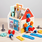 Jeux en Bois Construction Créatif Enfant Atelier Montessori MINIBRICO – TrioNest™