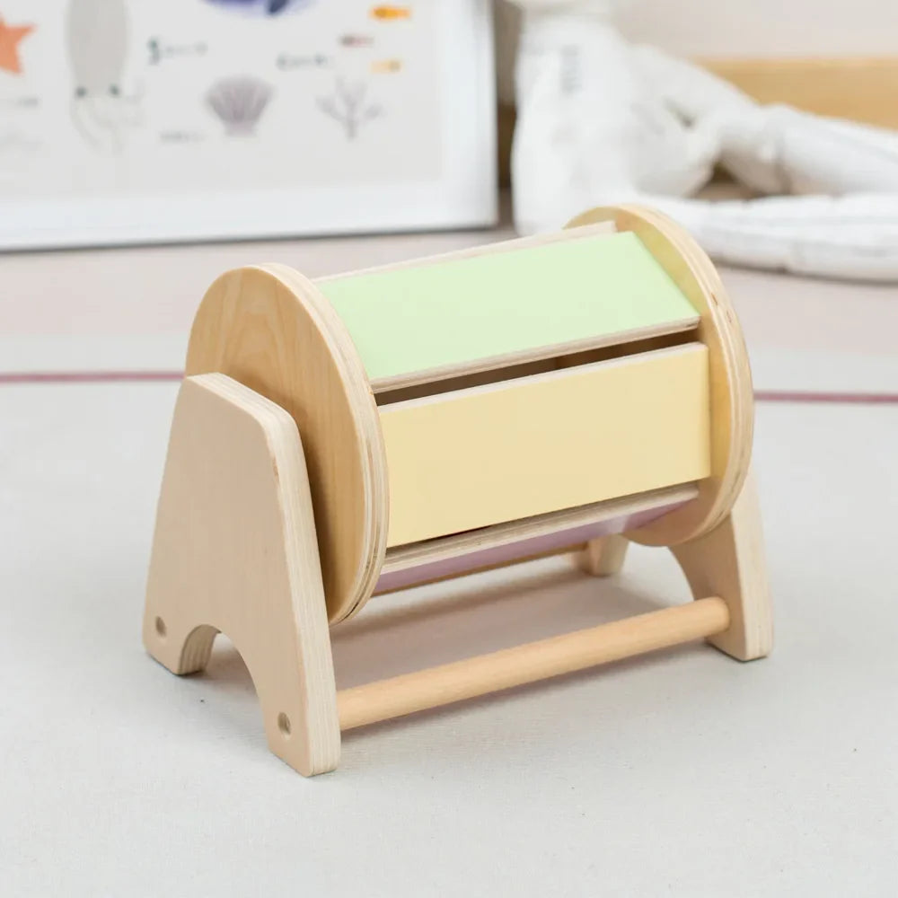 Jouet Bébé en Bois Montessori Éveil Sensoriel Motricité Fine 0-12 Mois SENSORIA – TrioNest™
