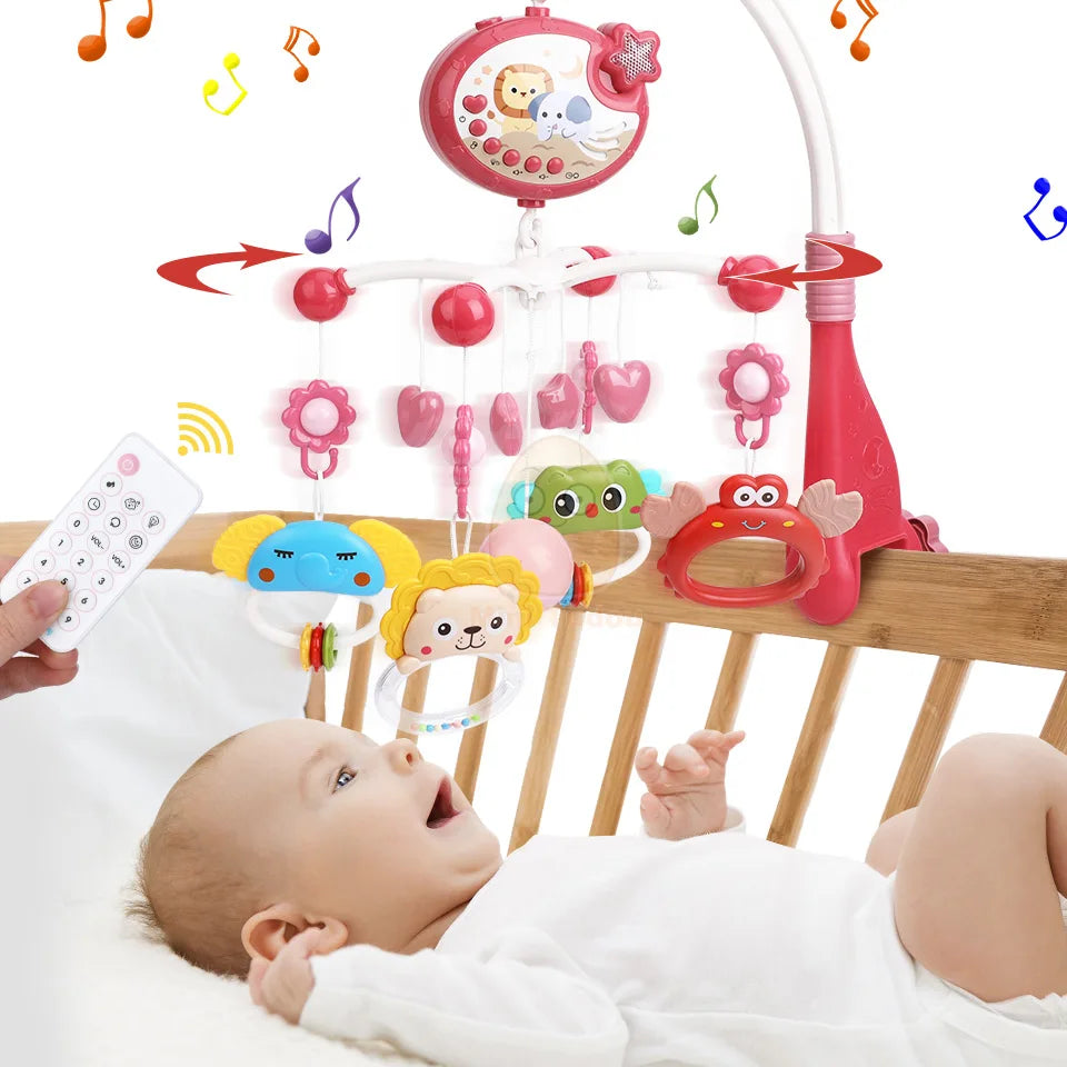 Mobile Musical Baby Projektor Leuchtende abnehmbare Rasseln Entwicklung Schlaf DREAMOBI – TrioNest™