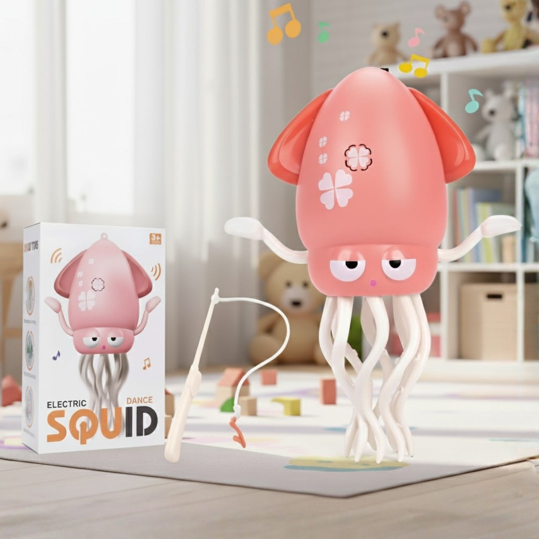 Jouet Calmar Dansant Bébé Lumineux Musical Capteur Obstacles USB-C SQUIDANCE – TrioNest™
