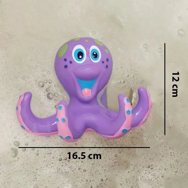 Jouet de Bain Pieuvre Interactive OctoPlay – Sans BPA, Anneaux, Piscine | TrioNest™