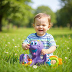 Jouet de Bain Pieuvre Interactive OctoPlay – Sans BPA, Anneaux, Piscine | TrioNest™
