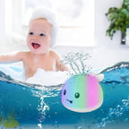 Jouet de Bain Bébé Baleine Multicolore Éveil Sensoriel LED AQUAWHALE – TrioNest™
