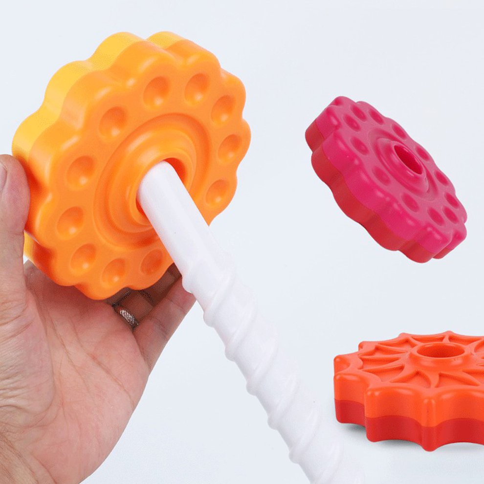 Rainbow Spinning Wheel Stacking Toy