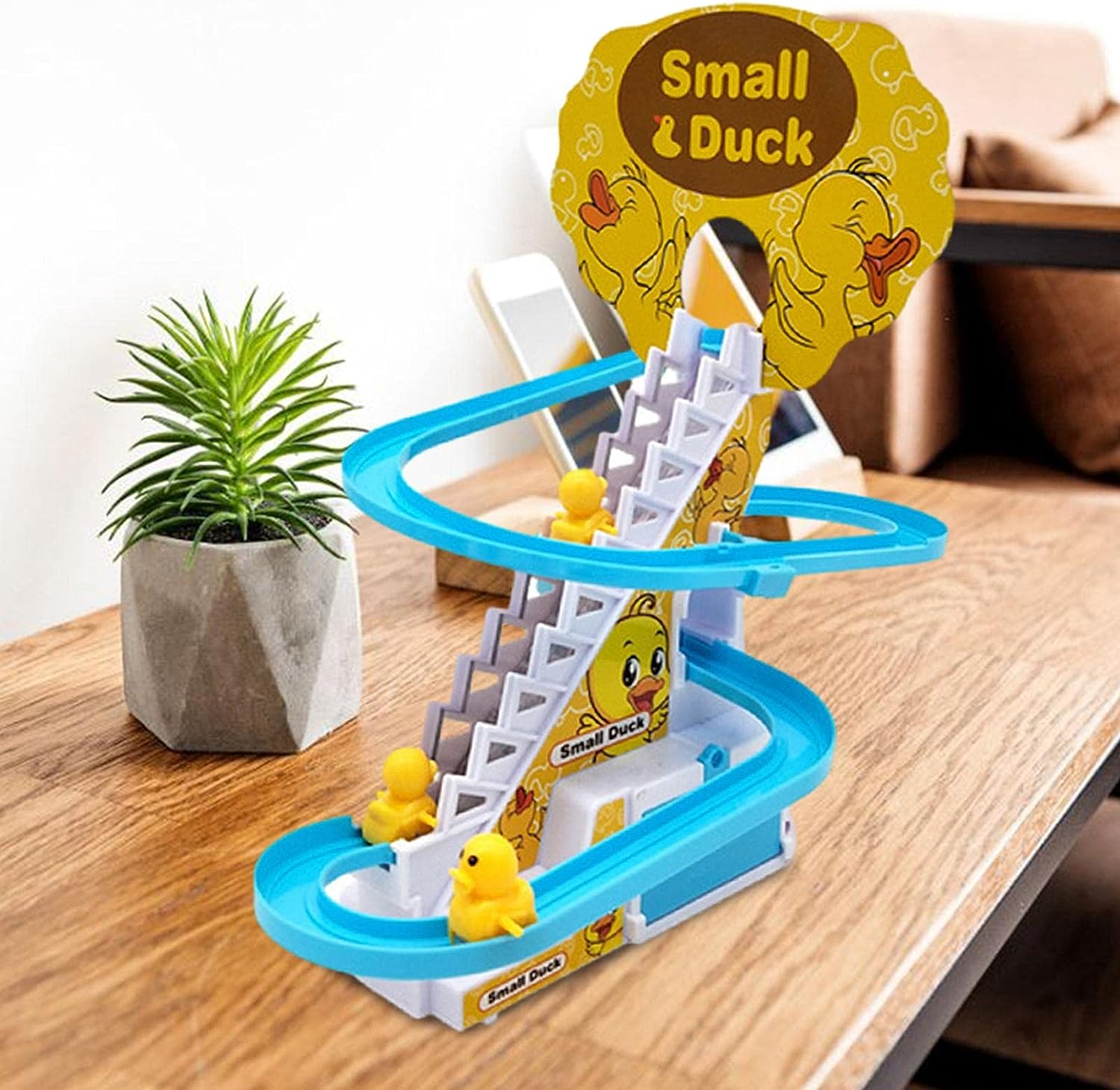 Jouet Musical d'Escalade de Canard – LED, ABS Non Toxique, 25,5 cm, Dès 1 An | TrioNest™
