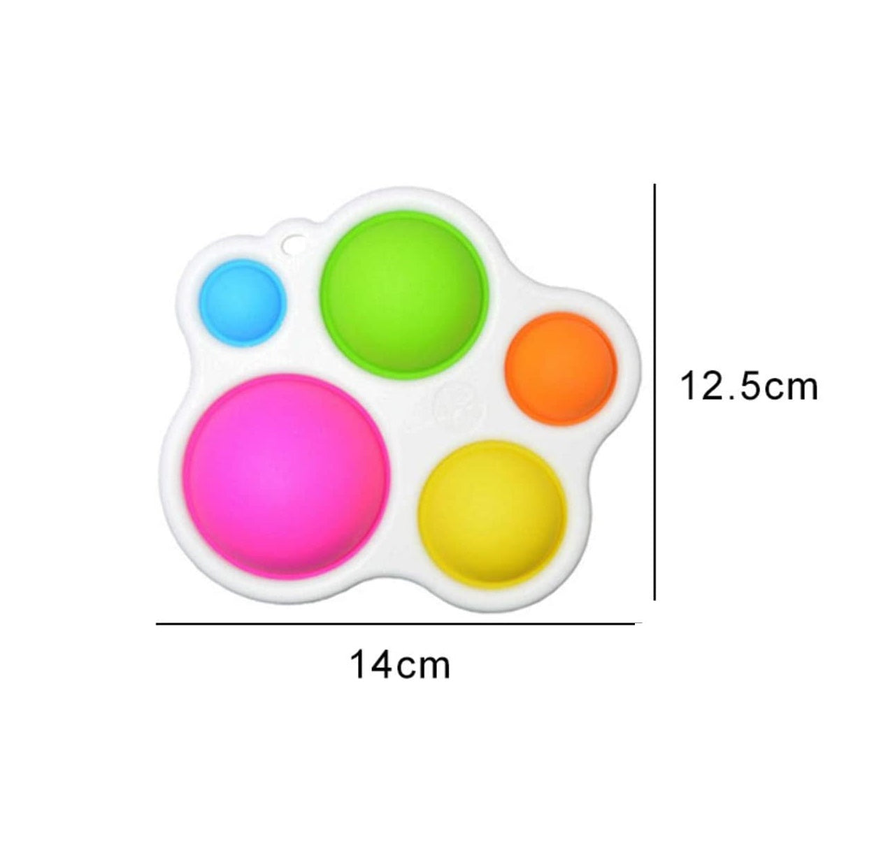 Jouet Sensoriel à Bulles de Poussée Montessori – 5 Bulles Silicone, Motricité Fine | TrioNest™