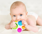 Jouet Sensoriel à Bulles de Poussée Montessori – 5 Bulles Silicone, Motricité Fine | TrioNest™