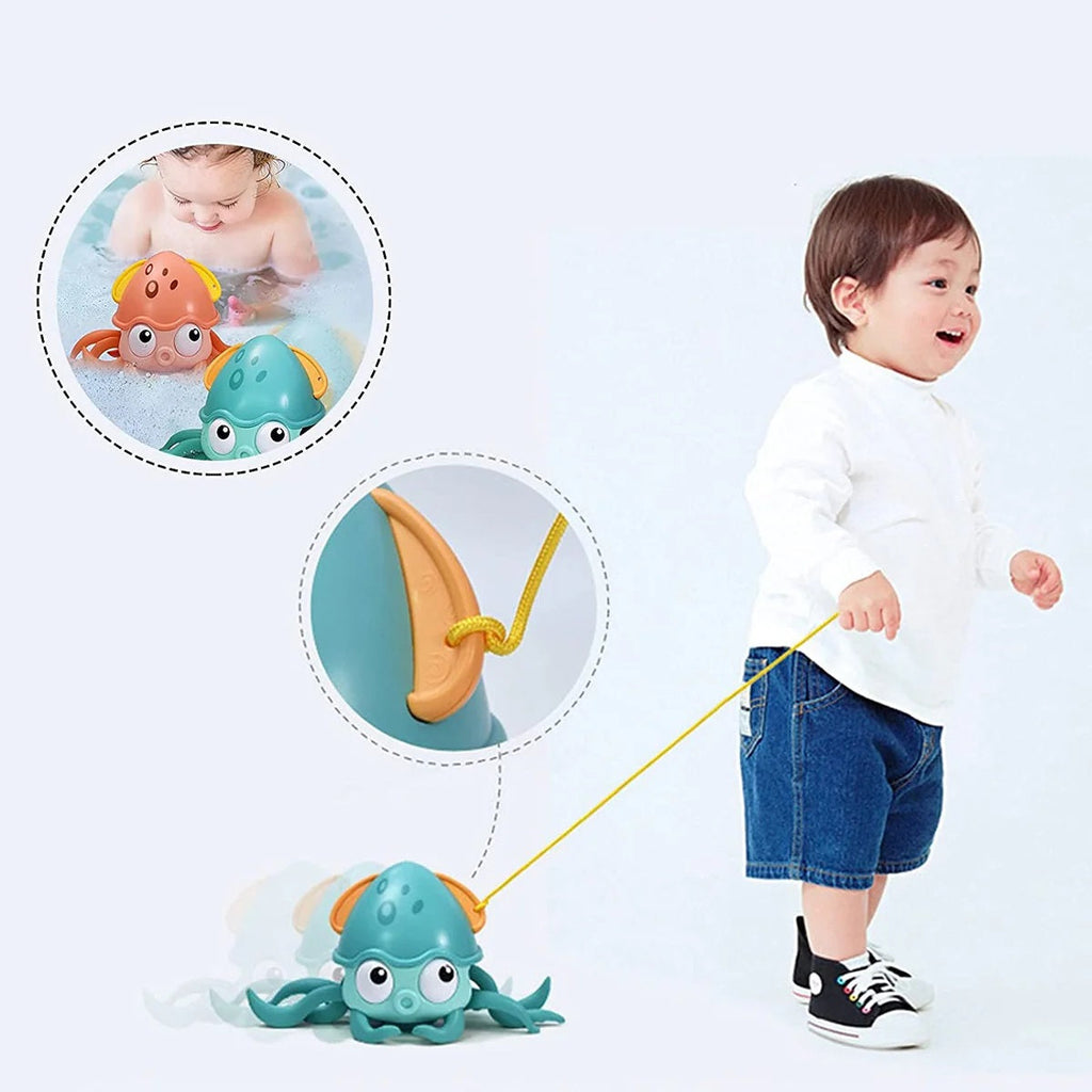Jouet Pieuvre Rampante Octobot – LED, Sons, Bain & Sol, 8 Tentacules | TrioNest™