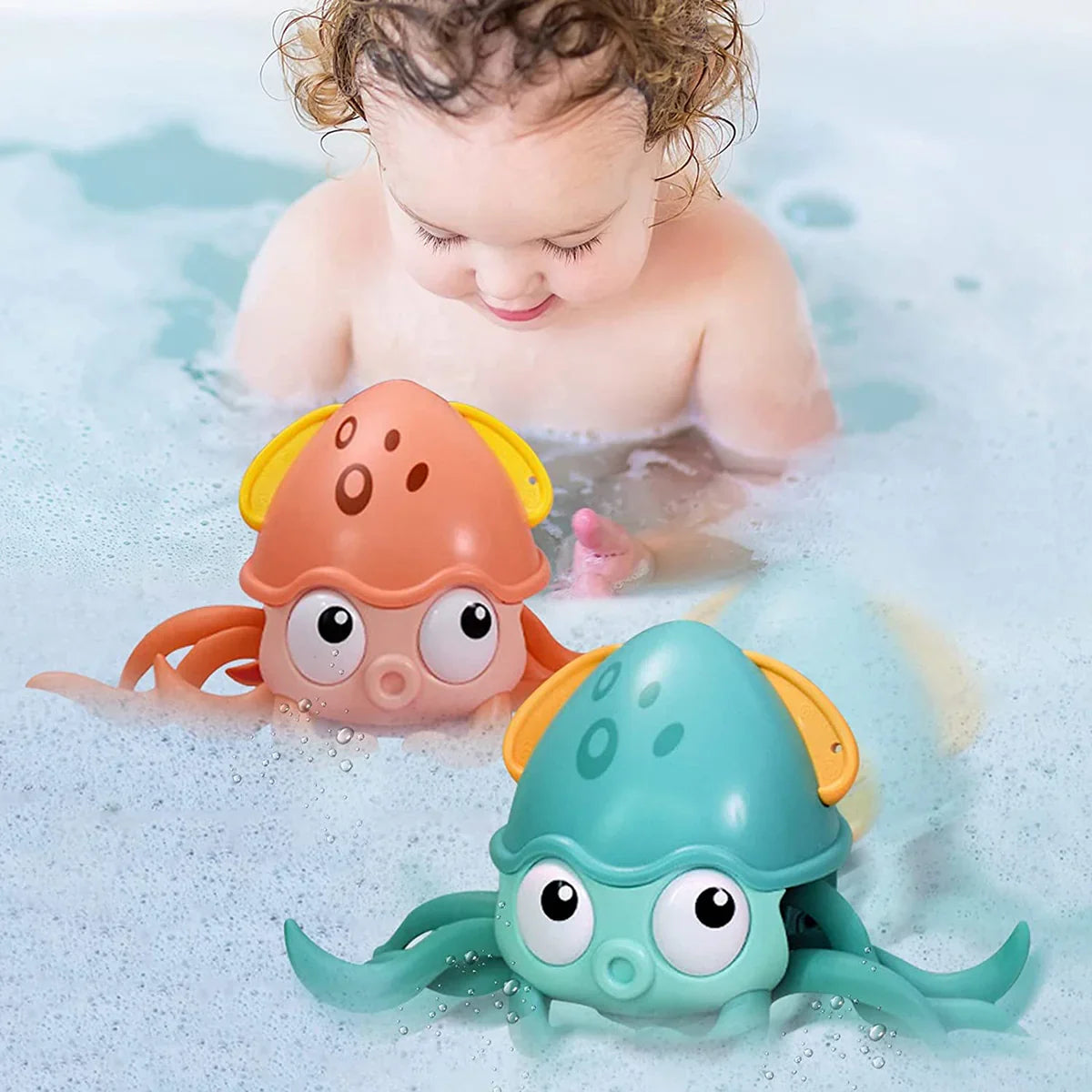 Jouet Pieuvre Rampante Octobot – LED, Sons, Bain & Sol, 8 Tentacules | TrioNest™