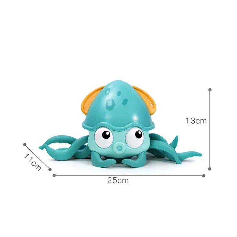 Jouet Pieuvre Rampante Octobot – LED, Sons, Bain & Sol, 8 Tentacules | TrioNest™