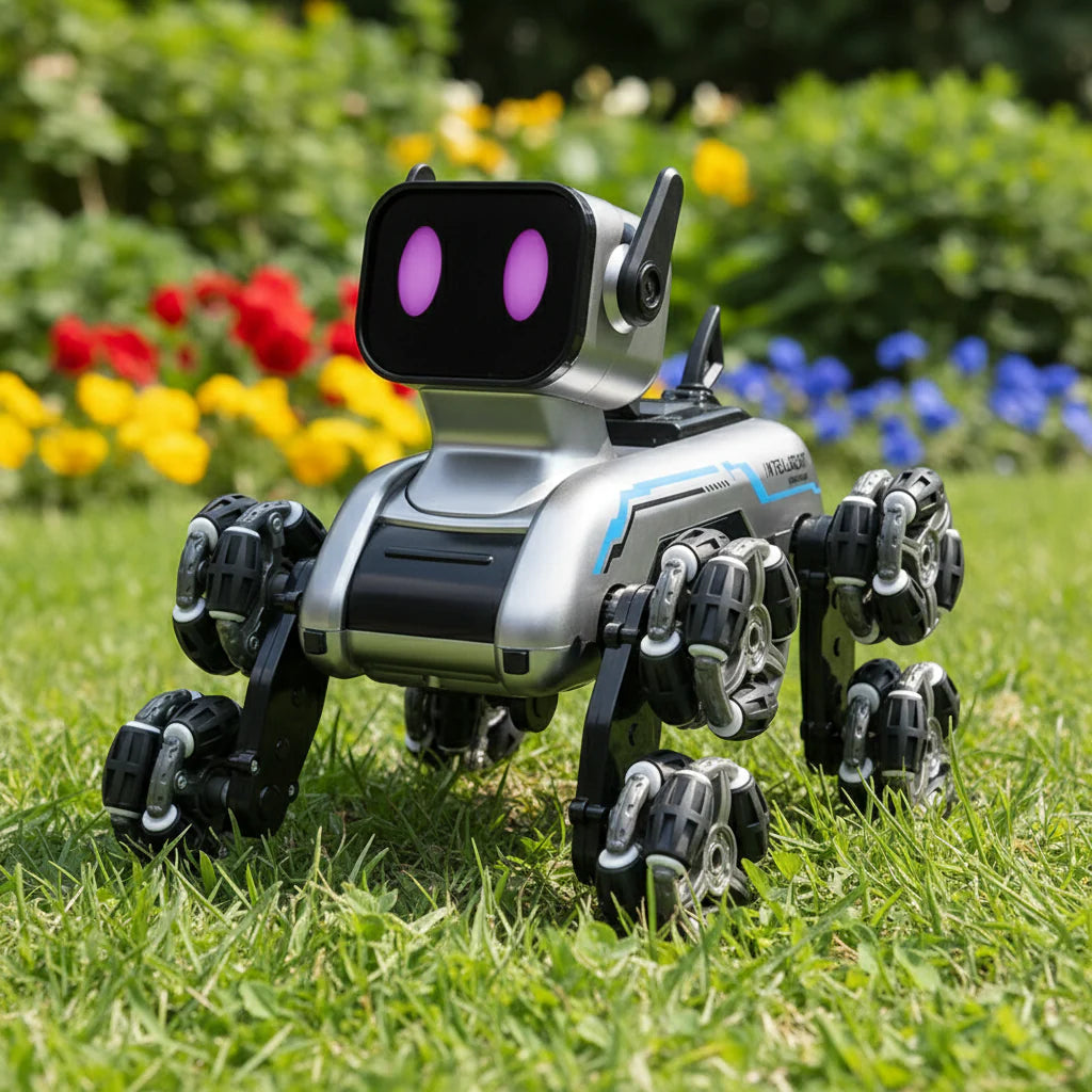 Robot Chien Intelligent 8 Roues Bras Articulés LED 90min Rechargeable USB SMARTDOGGO – TrioNest™
