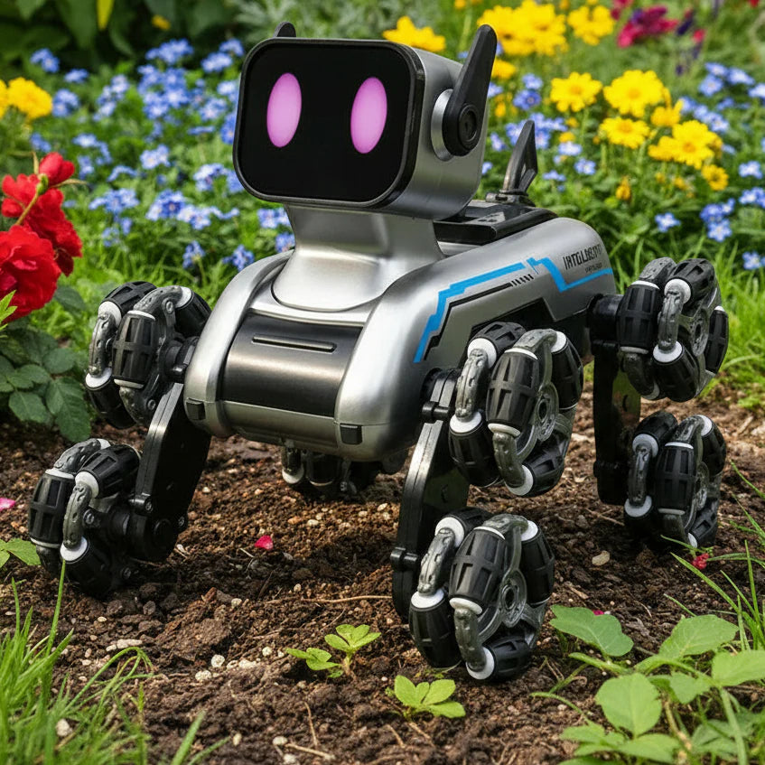 Robot Chien Intelligent 8 Roues Bras Articulés LED 90min Rechargeable USB SMARTDOGGO – TrioNest™