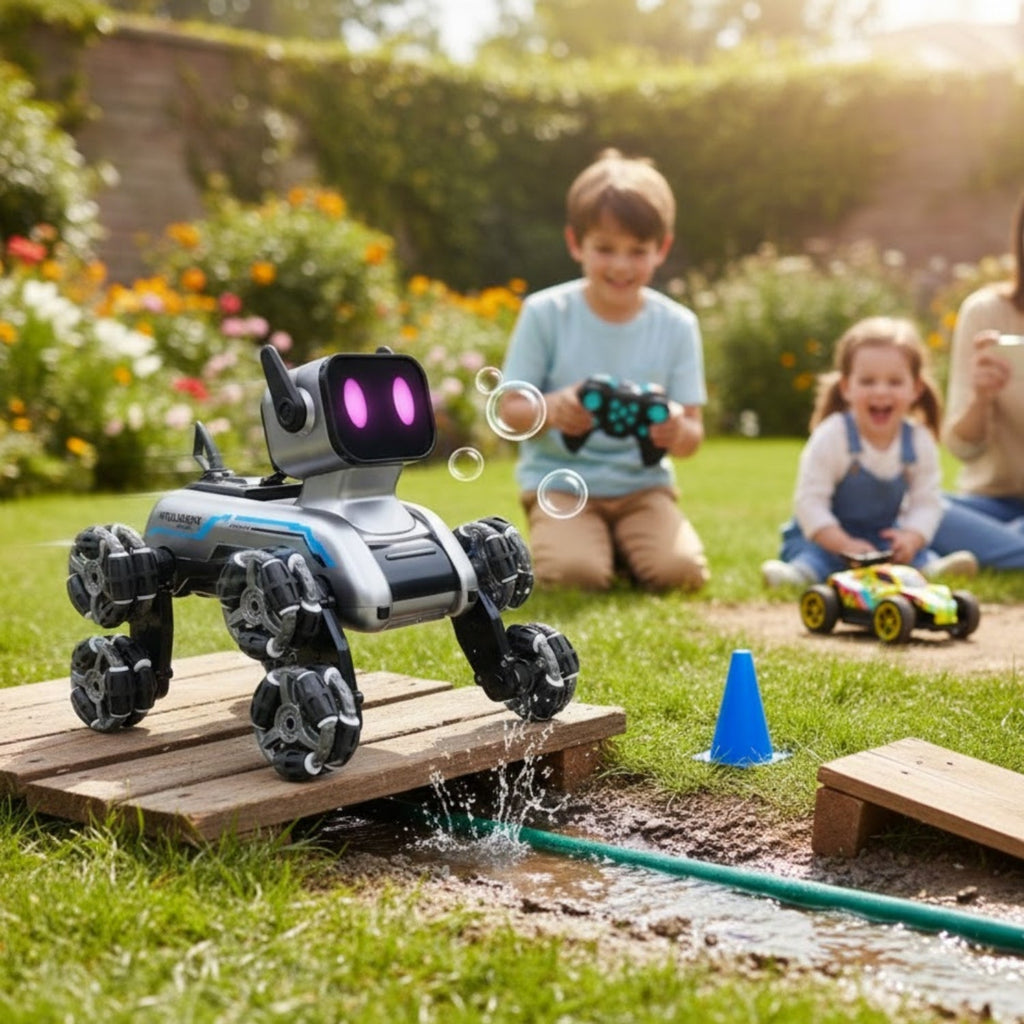 Robot Chien Intelligent 8 Roues Bras Articulés LED 90min Rechargeable USB SMARTDOGGO – TrioNest™