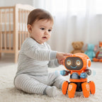 Robot Dansant LED Musical Télécommande 6 Pattes Enfant 3-12 Ans GROOVEBOT – TrioNest™