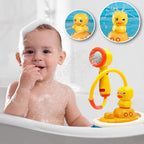 Jouet Canard de Bain pour Enfants TrioNest™ AQUADUCK™ | Jets d’Eau, Ventouses, ABS Sécurisé | Dès 12 Mois