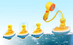 Jouet Canard de Bain pour Enfants TrioNest™ AQUADUCK™ | Jets d’Eau, Ventouses, ABS Sécurisé | Dès 12 Mois
