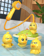 Jouet Canard de Bain pour Enfants TrioNest™ AQUADUCK™ | Jets d’Eau, Ventouses, ABS Sécurisé | Dès 12 Mois