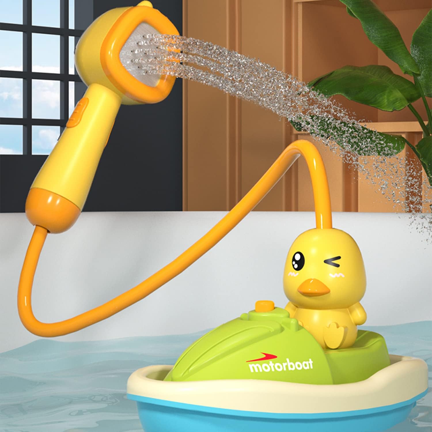 Jouet Canard de Bain pour Enfants TrioNest™ AQUADUCK™ | Jets d’Eau, Ventouses, ABS Sécurisé | Dès 12 Mois