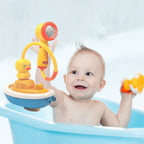 Jouet Canard de Bain pour Enfants TrioNest™ AQUADUCK™ | Jets d’Eau, Ventouses, ABS Sécurisé | Dès 12 Mois