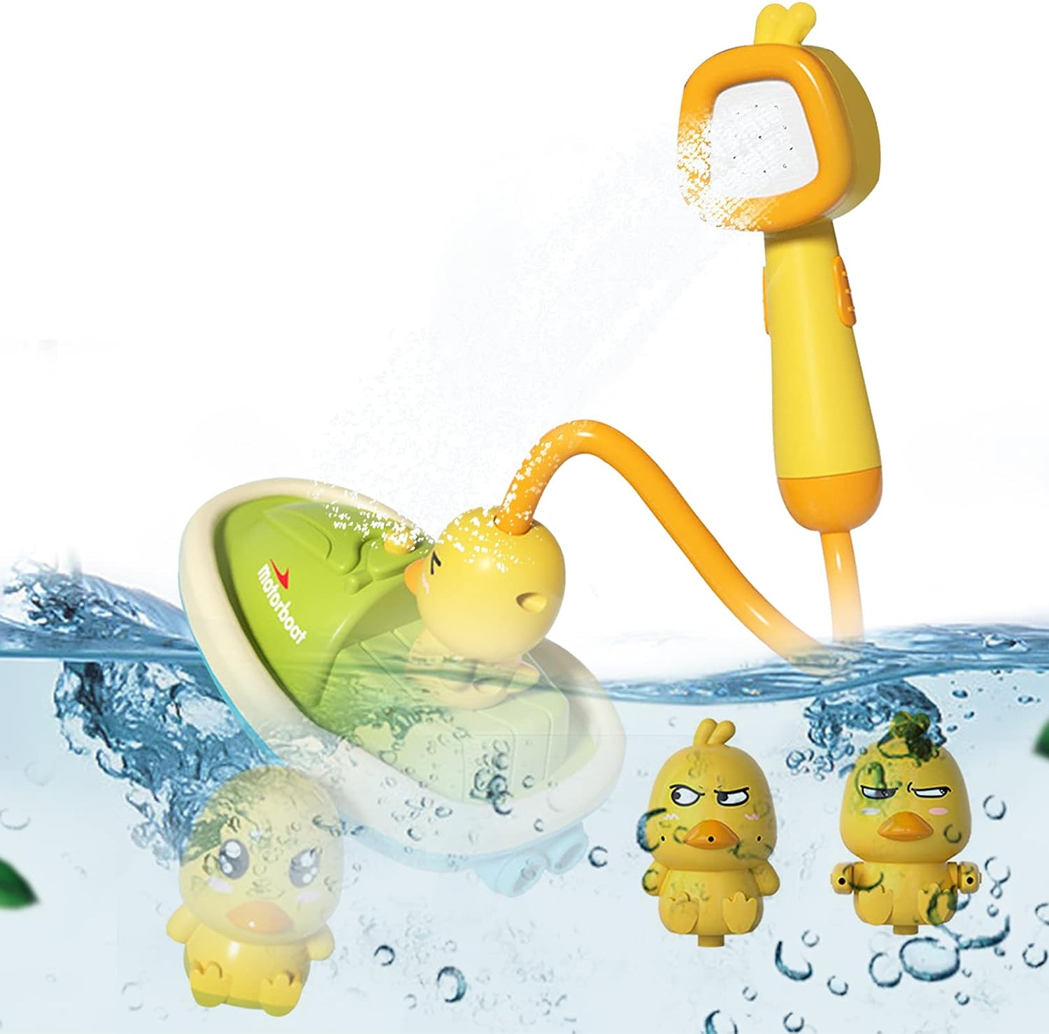 Jouet Canard de Bain pour Enfants TrioNest™ AQUADUCK™ | Jets d’Eau, Ventouses, ABS Sécurisé | Dès 12 Mois