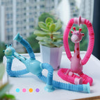 Girafe Télescopique à Ventouse – Jambes Flexibles, 4 Couleurs, Anti-Stress | TrioNest™