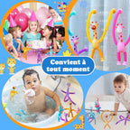 Girafe Télescopique à Ventouse – Jambes Flexibles, 4 Couleurs, Anti-Stress | TrioNest™