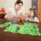 Jouet de Piste en Puzzle PistaNest – EVA, 25 Pièces, Boucles Rampes, Dès 2 Ans | TrioNest™