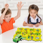 Jouet de Piste en Puzzle PistaNest – EVA, 25 Pièces, Boucles Rampes, Dès 2 Ans | TrioNest™