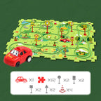 Pack Créativité MAGNETICBUILD + Piste Puzzle + Sapin Montessori – TrioNest™