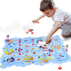 Jouet de Piste en Puzzle PistaNest – EVA, 25 Pièces, Boucles Rampes, Dès 2 Ans | TrioNest™