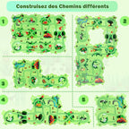 Pack Créativité MAGNETICBUILD + Piste Puzzle + Sapin Montessori – TrioNest™