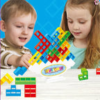 Jouet Puzzle Tour Tetris Enfants – 100% ABS, Équilibre, Motricité Fine, Logique & Travail d'Équipe | TetrisTower by TrioNest™