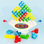 Jouet Puzzle Tour Tetris Enfants – 100% ABS, Équilibre, Motricité Fine, Logique & Travail d'Équipe | TetrisTower by TrioNest™