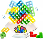 Jouet Puzzle Tour Tetris Enfants – 100% ABS, Équilibre, Motricité Fine, Logique & Travail d'Équipe | TetrisTower by TrioNest™