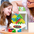 Jouet Puzzle Tour Tetris Enfants – 100% ABS, Équilibre, Motricité Fine, Logique & Travail d'Équipe | TetrisTower by TrioNest™