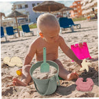 Jouets de Seau de Plage pour Enfants – Silicone, 6 Moules 3D Océan, Pliable | TrioNest™