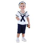 Marinère Bébé 100% Coton Motif Ancre Chapeau Assorti Boutons-Pression – TrioNest™