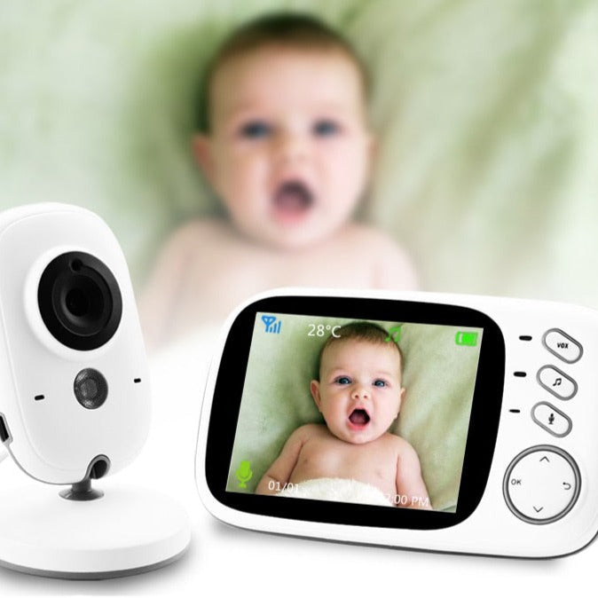 Moniteur Vidéo Bébé Vision Nocturne VOX Interphone Température Berceuses – TrioNest™