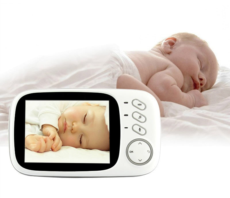 Moniteur Vidéo Bébé Vision Nocturne VOX Interphone Température Berceuses – TrioNest™