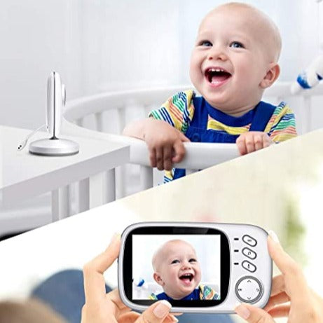 Moniteur Vidéo Bébé Vision Nocturne VOX Interphone Température Berceuses – TrioNest™