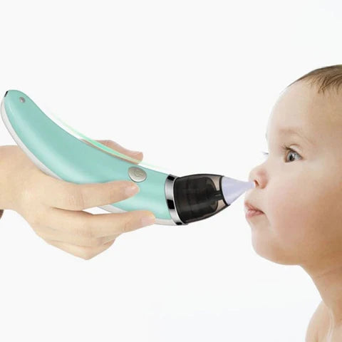 Mouche Bébé Électrique – 5 Niveaux d'Aspiration, Silicone FDA, Silencieux, 0-6 Ans, Compact 20cm | TrioNest™