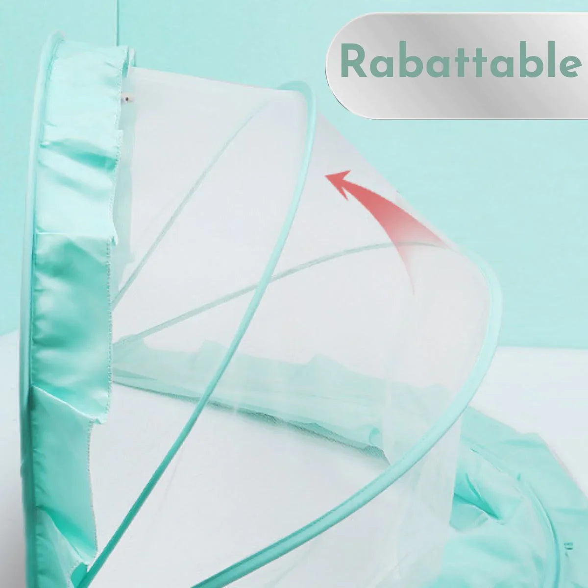 Moustiquaire Lit Bébé Maille Serrée Face Opaque Pliable 2 sec 6 Modèles – TrioNest™