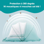Moustiquaire Lit Bébé Maille Serrée Face Opaque Pliable 2 sec 6 Modèles – TrioNest™