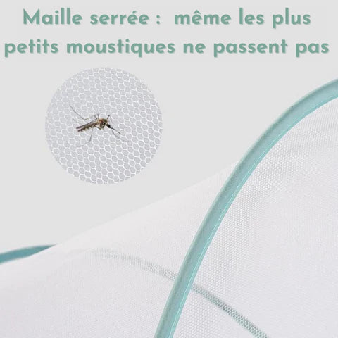 Moustiquaire Lit Bébé Maille Serrée Face Opaque Pliable 2 sec 6 Modèles – TrioNest™