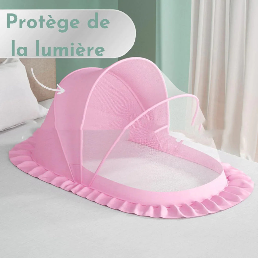 Moustiquaire Lit Bébé Maille Serrée Face Opaque Pliable 2 sec 6 Modèles – TrioNest™