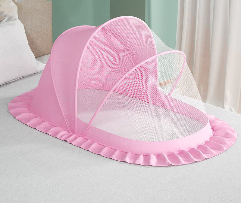Moustiquaire Lit Bébé Maille Serrée Face Opaque Pliable 2 sec 6 Modèles – TrioNest™