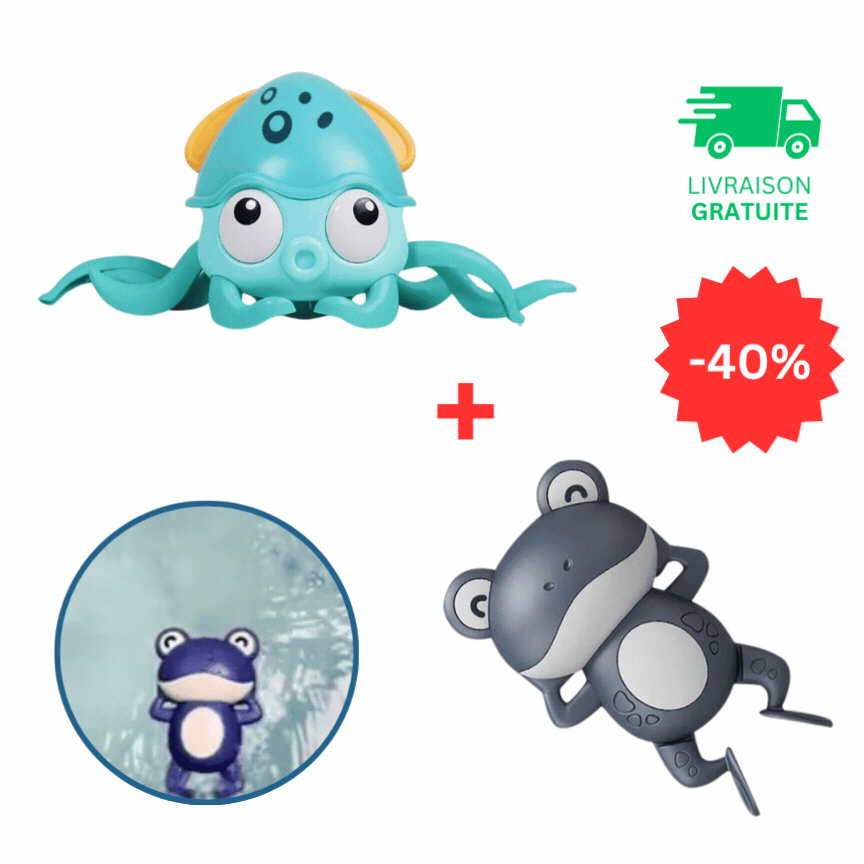 Jouet Pieuvre Rampante Octobot – LED, Sons, Bain & Sol, 8 Tentacules | TrioNest™