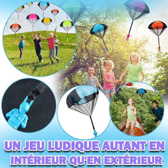Parachute à Lancer pour Enfants – Nylon Résistant, 48 cm, Motricité, Extérieur | TrioNest™