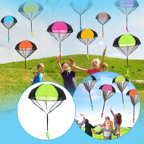 Parachute à Lancer pour Enfants – Nylon Résistant, 48 cm, Motricité, Extérieur | TrioNest™
